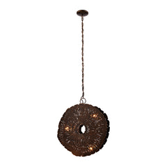 Dimond Home Organic Metal Etched Disk Chandelier