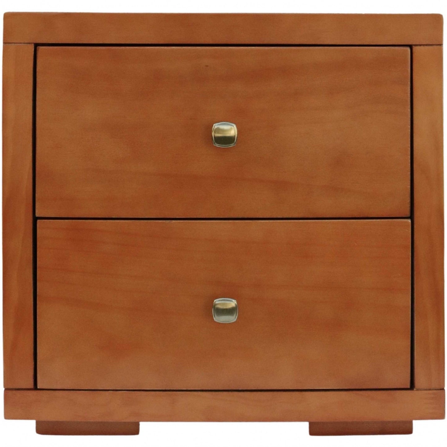 Moma Cherry Wood Platform Twin Bed With Nightstand By Homeroots | Beds | Modishstore - 6