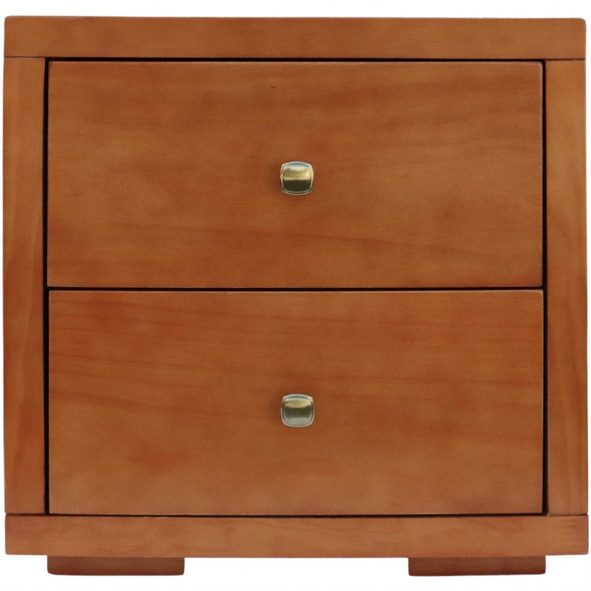 Moma Cherry Wood Platform Twin Bed With Nightstand By Homeroots | Beds | Modishstore - 6