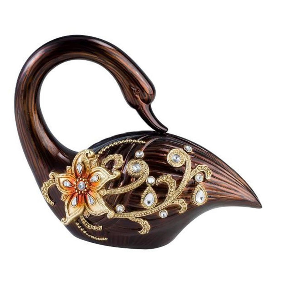 10" Bronze And Gold Polyresin Dove Statue Sculpture By Homeroots | Sculptures | Modishstore - 3