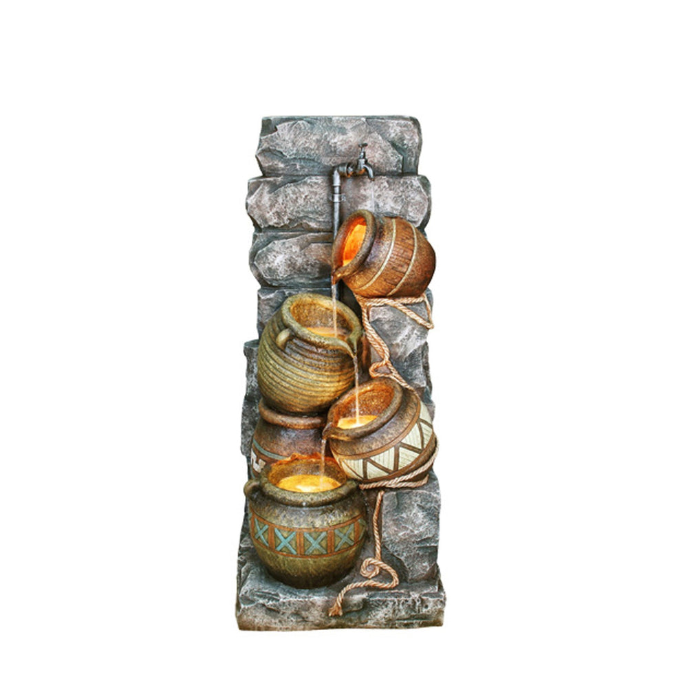 43" Brown/Orange Polyresin Sculpture By Homeroots | Sculptures | Modishstore - 2