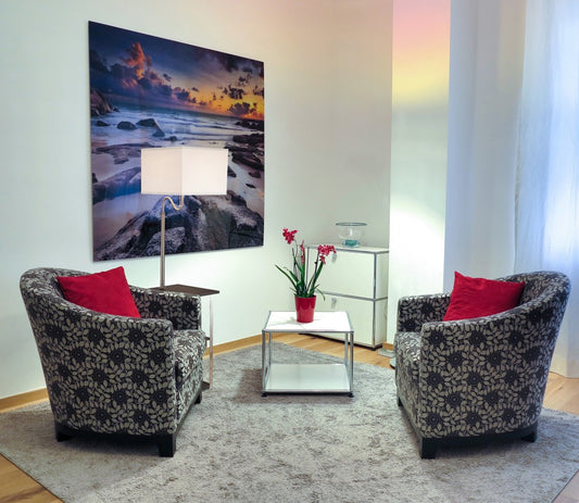 58" Steel Tray Table Floor Lamp With White Square Shade By Homeroots | Floor Lamps | Modishstore