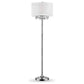Chic Silver Floor Lamp with Crystal Accents and Silver Shade By Homeroots | Floor Lamps | Modishstore - 2