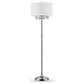 Chic Silver Floor Lamp with Crystal Accents and Silver Shade By Homeroots | Floor Lamps | Modishstore - 4