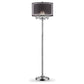 Contempo Silver Floor Lamp with Black Shade and Crystal Accents By Homeroots | Floor Lamps | Modishstore - 2