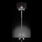 Contempo Silver Floor Lamp with Black Shade and Crystal Accents By Homeroots | Floor Lamps | Modishstore - 2