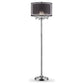 Contempo Silver Floor Lamp with Black Shade and Crystal Accents By Homeroots | Floor Lamps | Modishstore - 4
