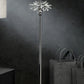 Silver Chrome Tall Floor Lamp with Starburst Crystals By Homeroots | Floor Lamps | Modishstore - 2