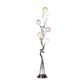 59" Steel Six Light LED Novelty Floor Lamp With Colorful Funky Floral Shades By Homeroots | Floor Lamps | Modishstore - 3