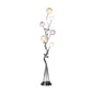 59" Steel Six Light LED Novelty Floor Lamp With Colorful Funky Floral Shades By Homeroots | Floor Lamps | Modishstore - 4