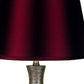 Contemporary Maroon Table Lamp By Homeroots | Table Lamps | Modishstore - 4