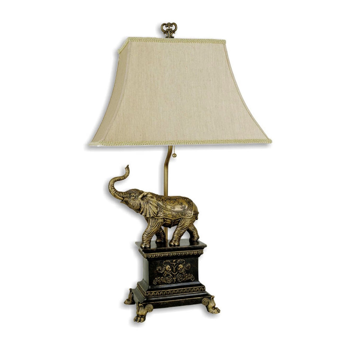 Antique Elephant Table Lamp By Homeroots | Table Lamps | Modishstore - 2