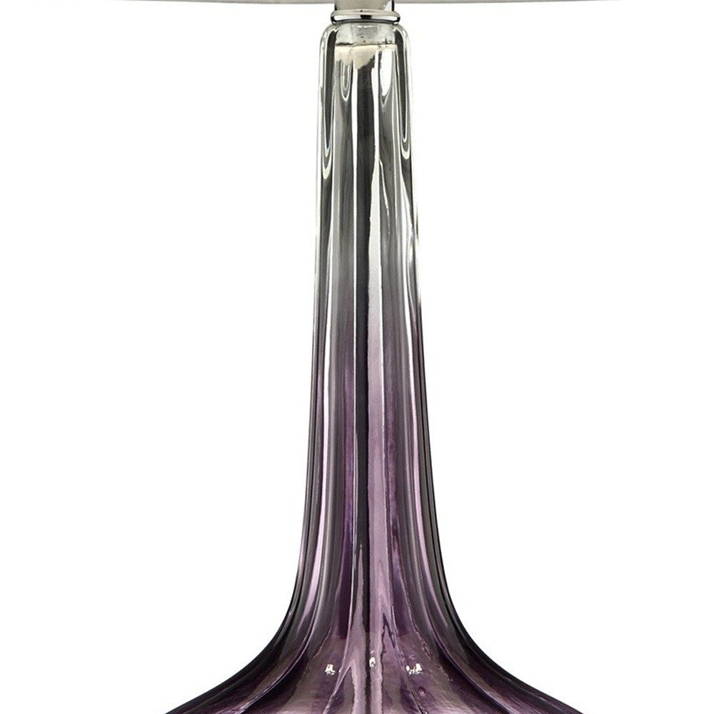 Purple Ombre Glass Goblet Table Lamp By Homeroots | Table Lamps | Modishstore - 4