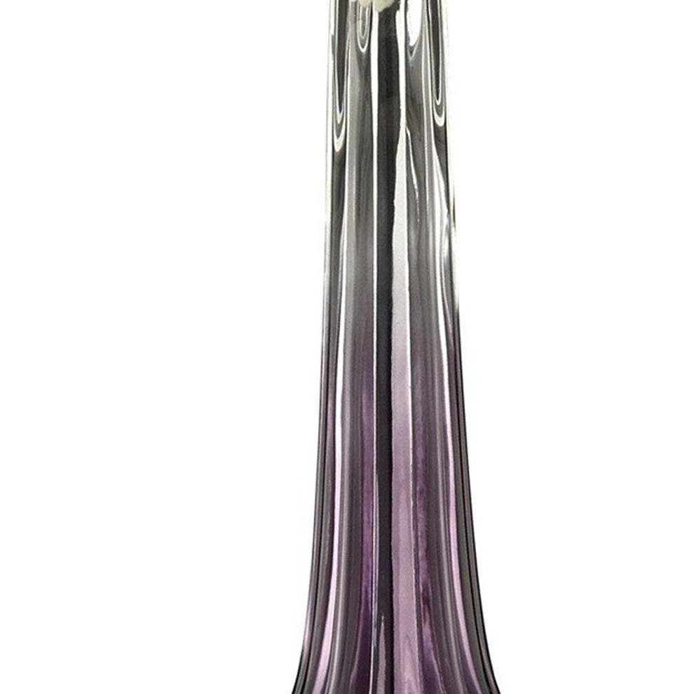 Purple Ombre Glass Goblet Table Lamp By Homeroots | Table Lamps | Modishstore - 5