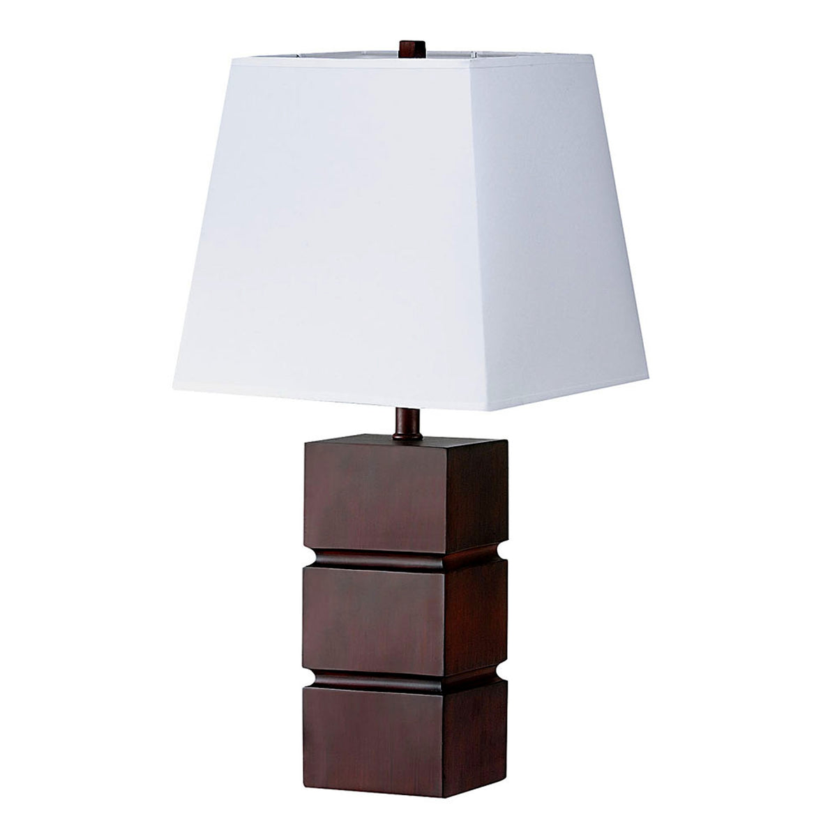 Modern Wooden Stack Table Lamp By Homeroots | Table Lamps | Modishstore