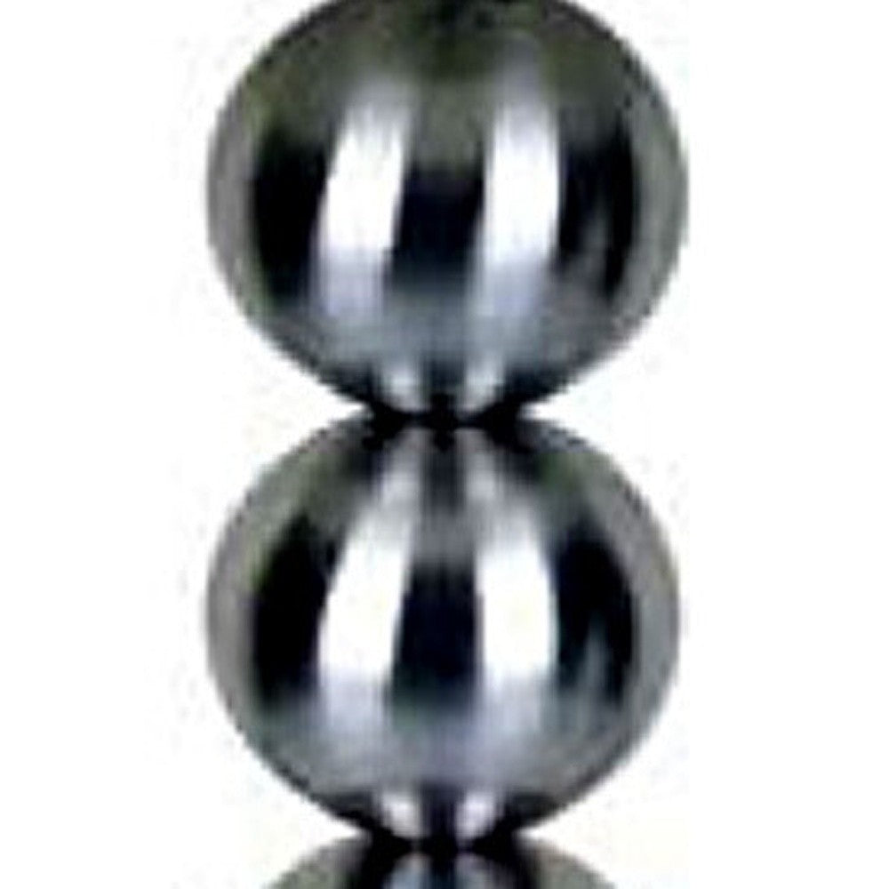 Silver Bauble Table Lamp with White Shade By Homeroots | Table Lamps | Modishstore - 4