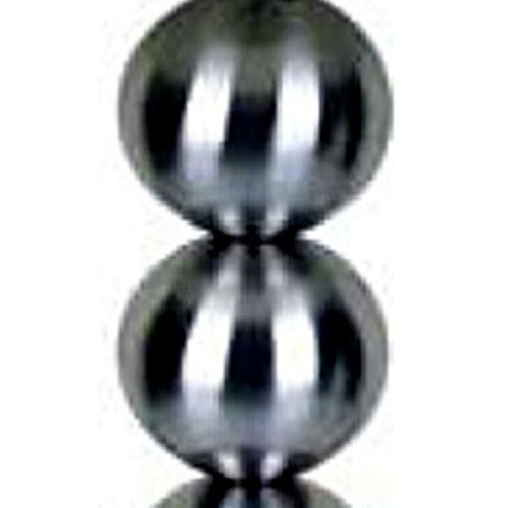 Silver Bauble Table Lamp with White Shade By Homeroots | Table Lamps | Modishstore - 4