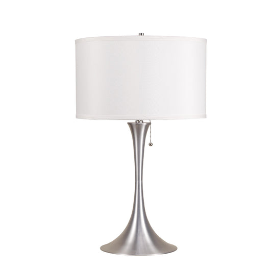 Minimalist Silver Metal Table Lamp By Homeroots | Table Lamps | Modishstore