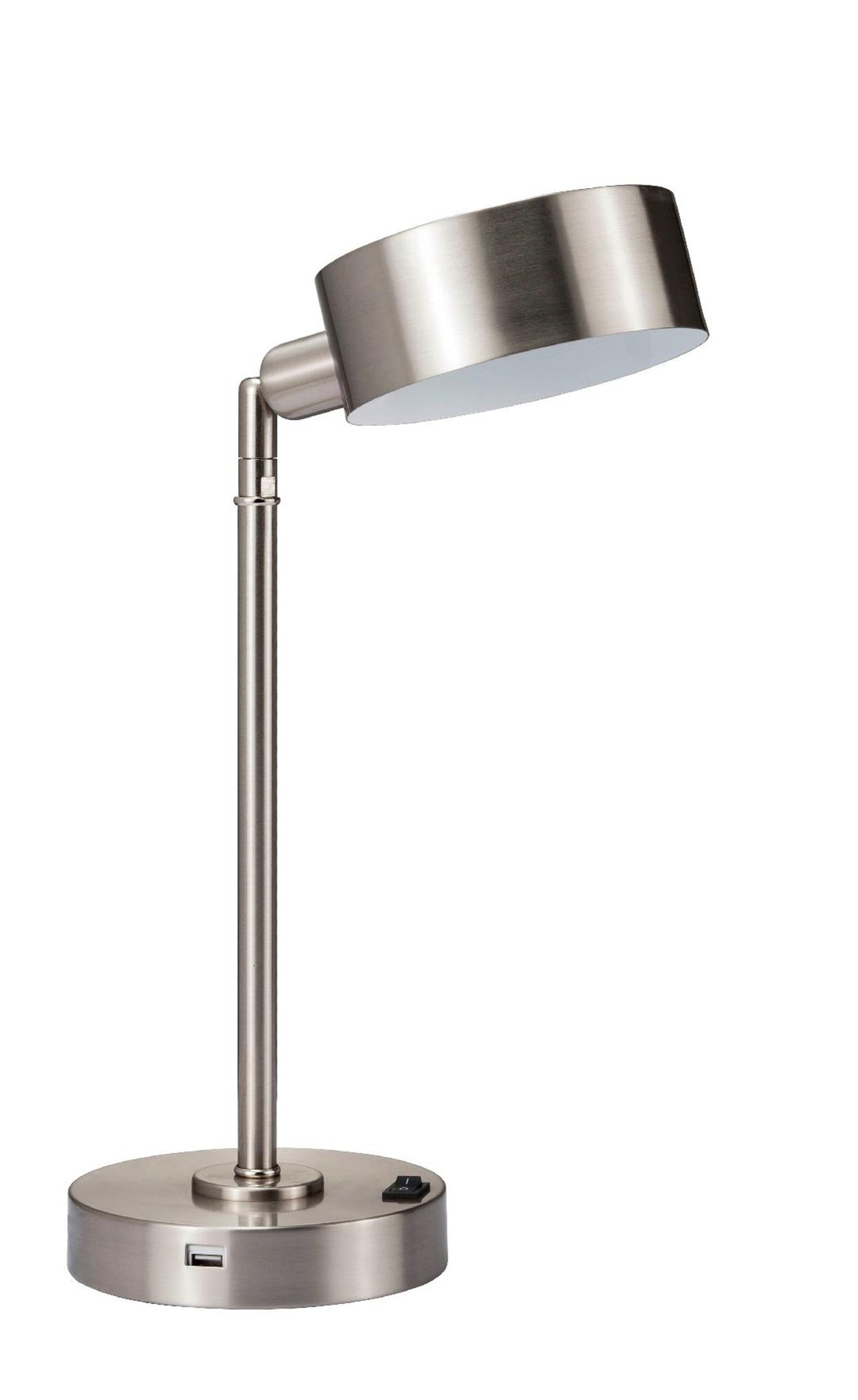 Silver Metal LED Table Lamp By Homeroots | Desk Lamps | Modishstore - 2