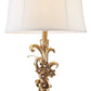 Golden Scroll and Faux Crystal Bling Table Lamp By Homeroots | Table Lamps | Modishstore - 2