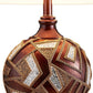 Brown Metallic Mosaic Design Table Lamp By Homeroots | Table Lamps | Modishstore - 3