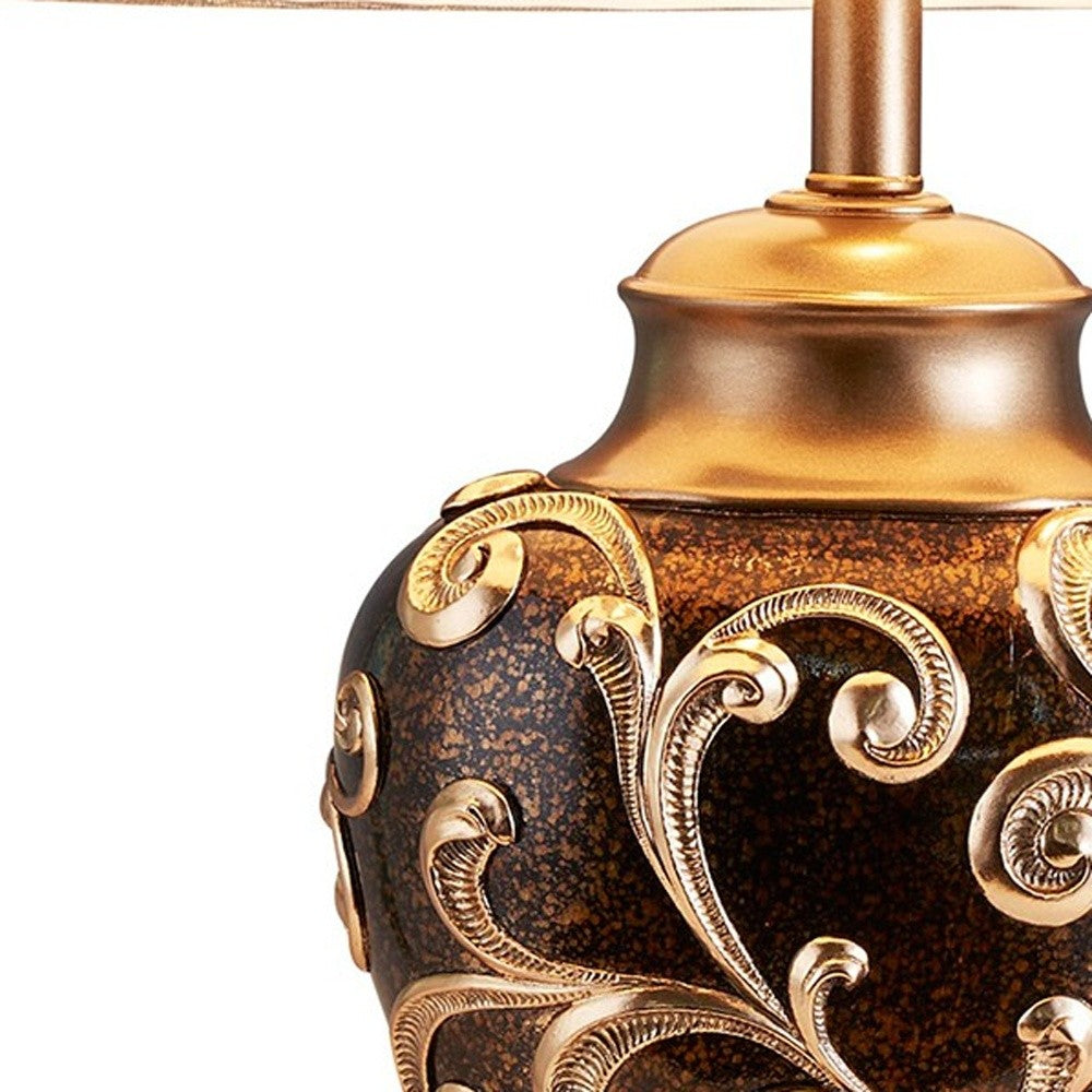 Ancient Baroque Styled Table Lamp By Homeroots | Table Lamps | Modishstore - 4