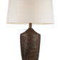 Fantastic Rustic Ribbed Bronze Table Lamp By Homeroots | Table Lamps | Modishstore