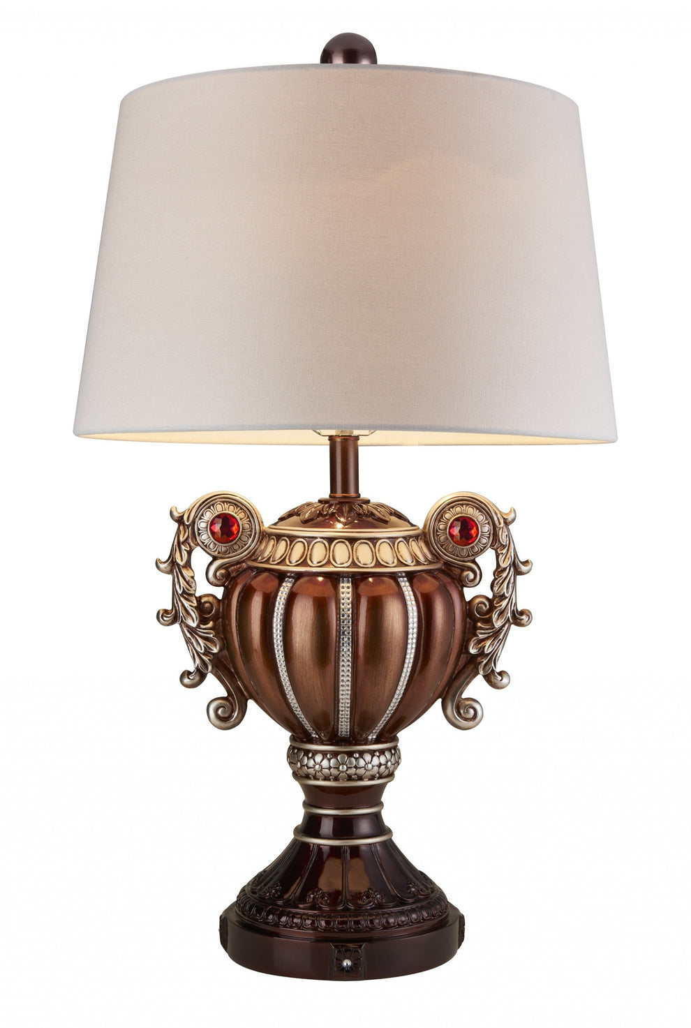 Tall Bronze Urn Shaped Table Lamp By Homeroots | Table Lamps | Modishstore - 2