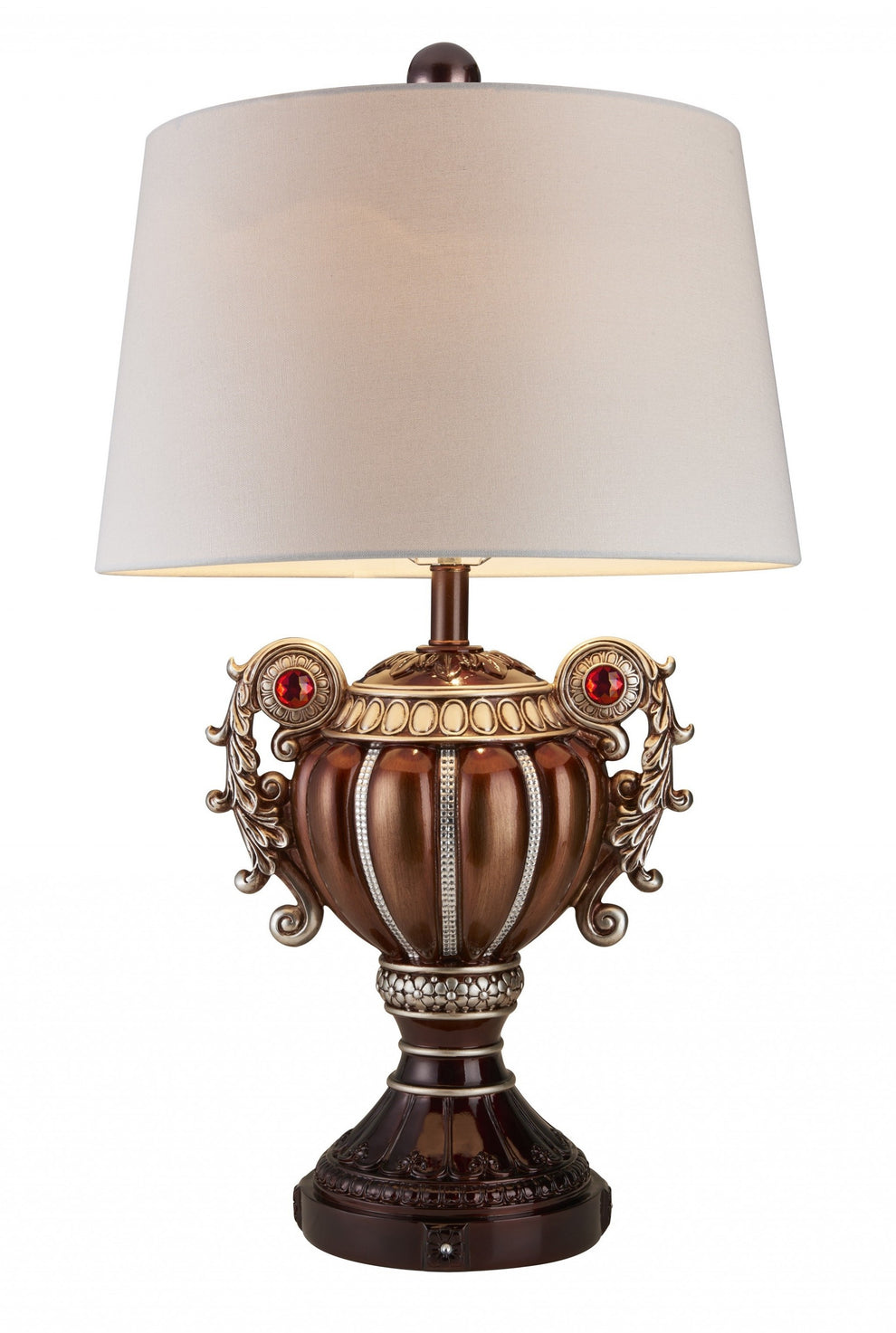 Tall Bronze Urn Shaped Table Lamp By Homeroots | Table Lamps | Modishstore - 3