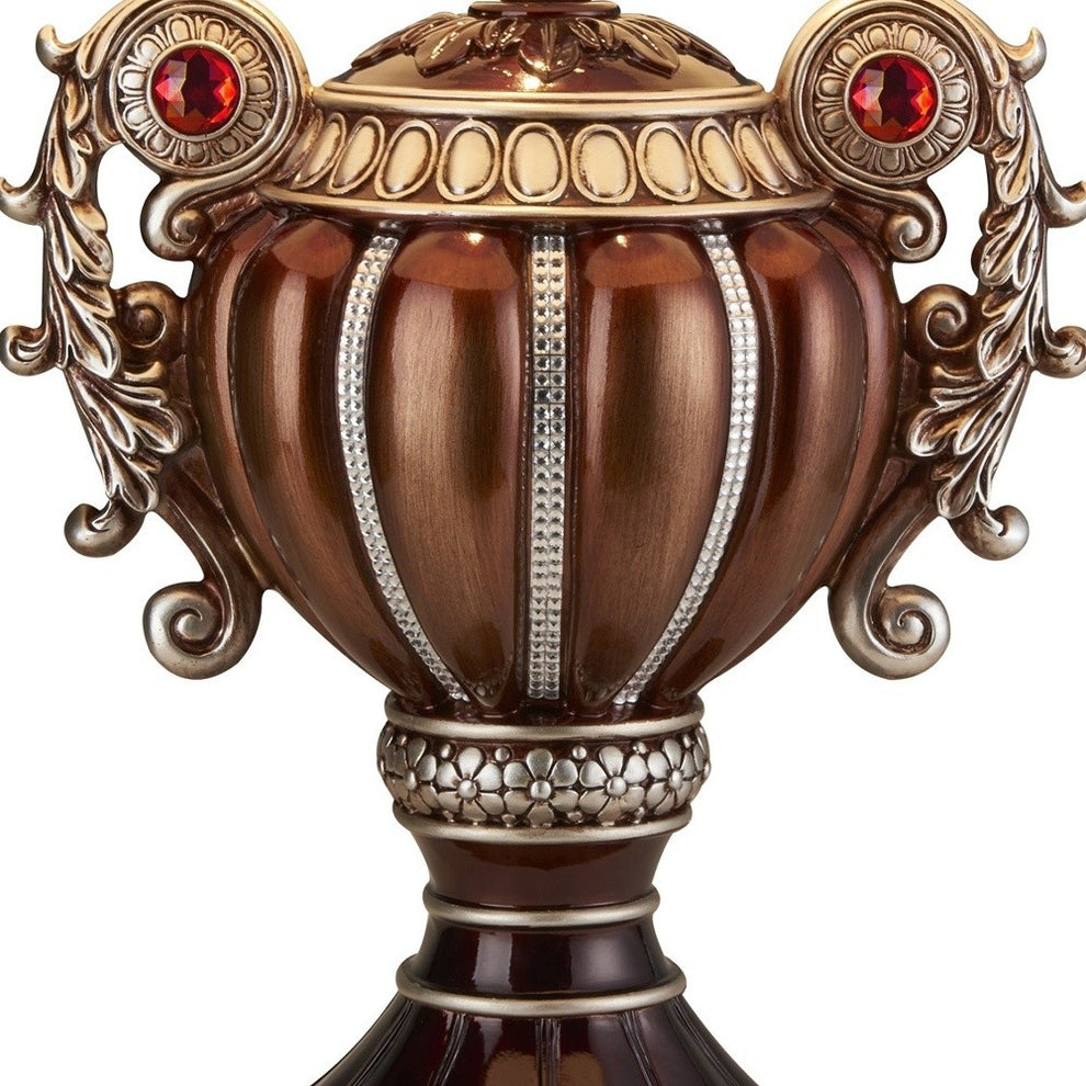 Tall Bronze Urn Shaped Table Lamp By Homeroots | Table Lamps | Modishstore - 4