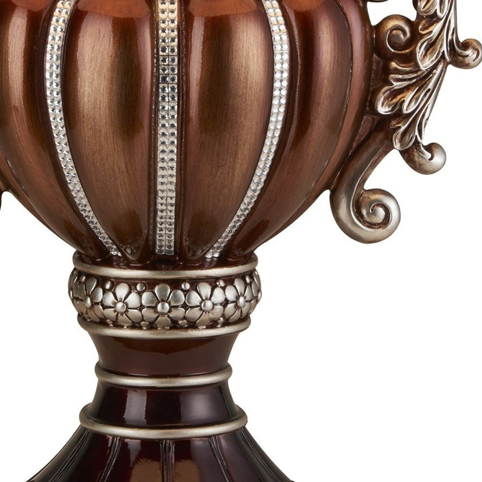 Tall Bronze Urn Shaped Table Lamp By Homeroots | Table Lamps | Modishstore - 5