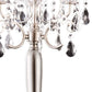 Glam Silver Scroll Chandelier Faux Crystal Table Lamp By Homeroots | Table Lamps | Modishstore - 3
