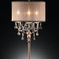 Silver and Pink Faux Crystal Accednt Table Lamp By Homeroots | Table Lamps | Modishstore