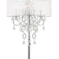 Glam Silver Faux Crystal Accent Table Lamp with See Thru Shade By Homeroots | Table Lamps | Modishstore - 3