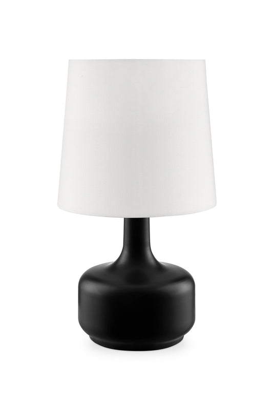 Modern Matte Black Table Lamp with Touch Switch By Homeroots | Table Lamps | Modishstore