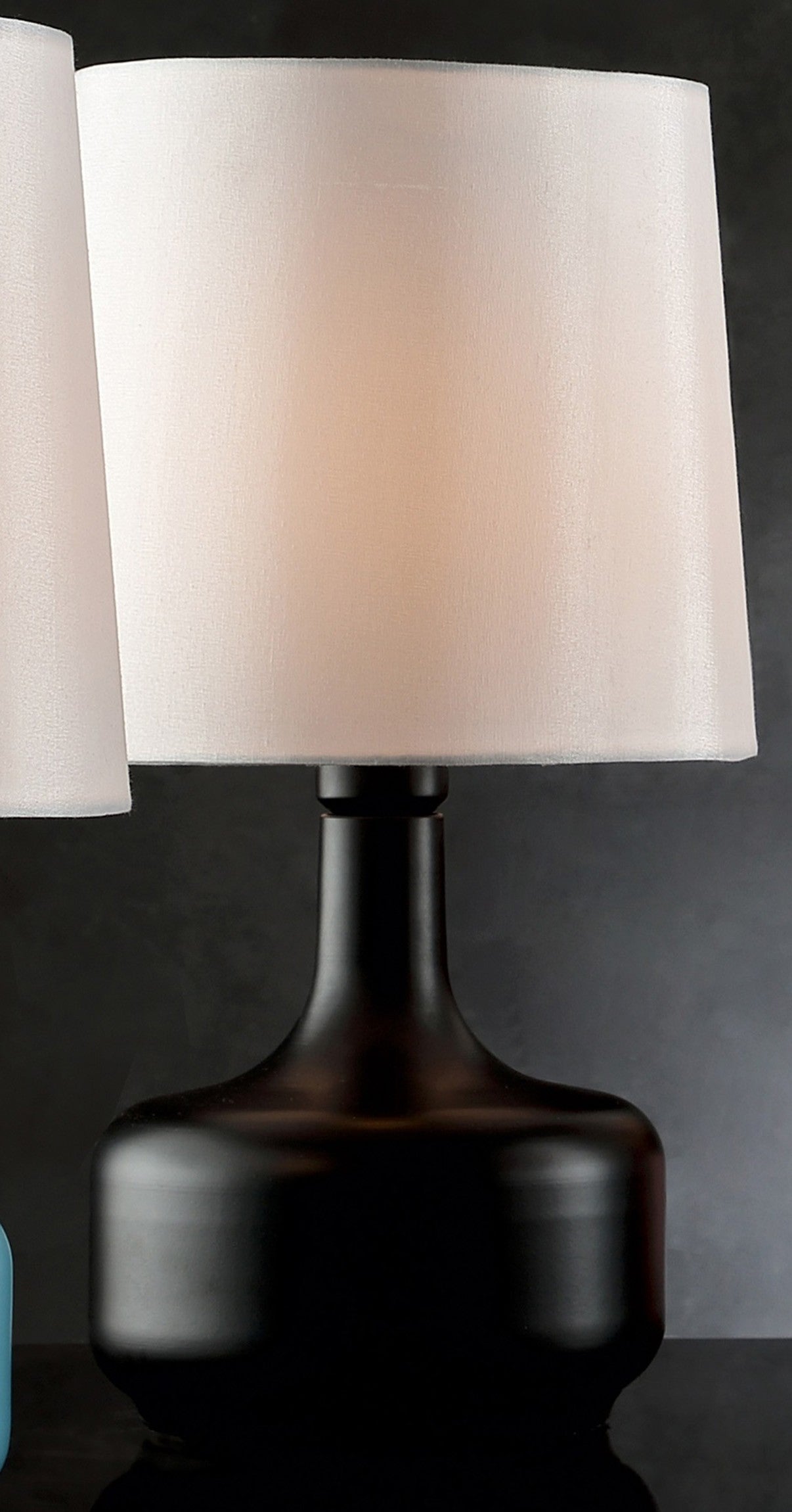 Modern Matte Black Table Lamp with Touch Switch By Homeroots | Table Lamps | Modishstore