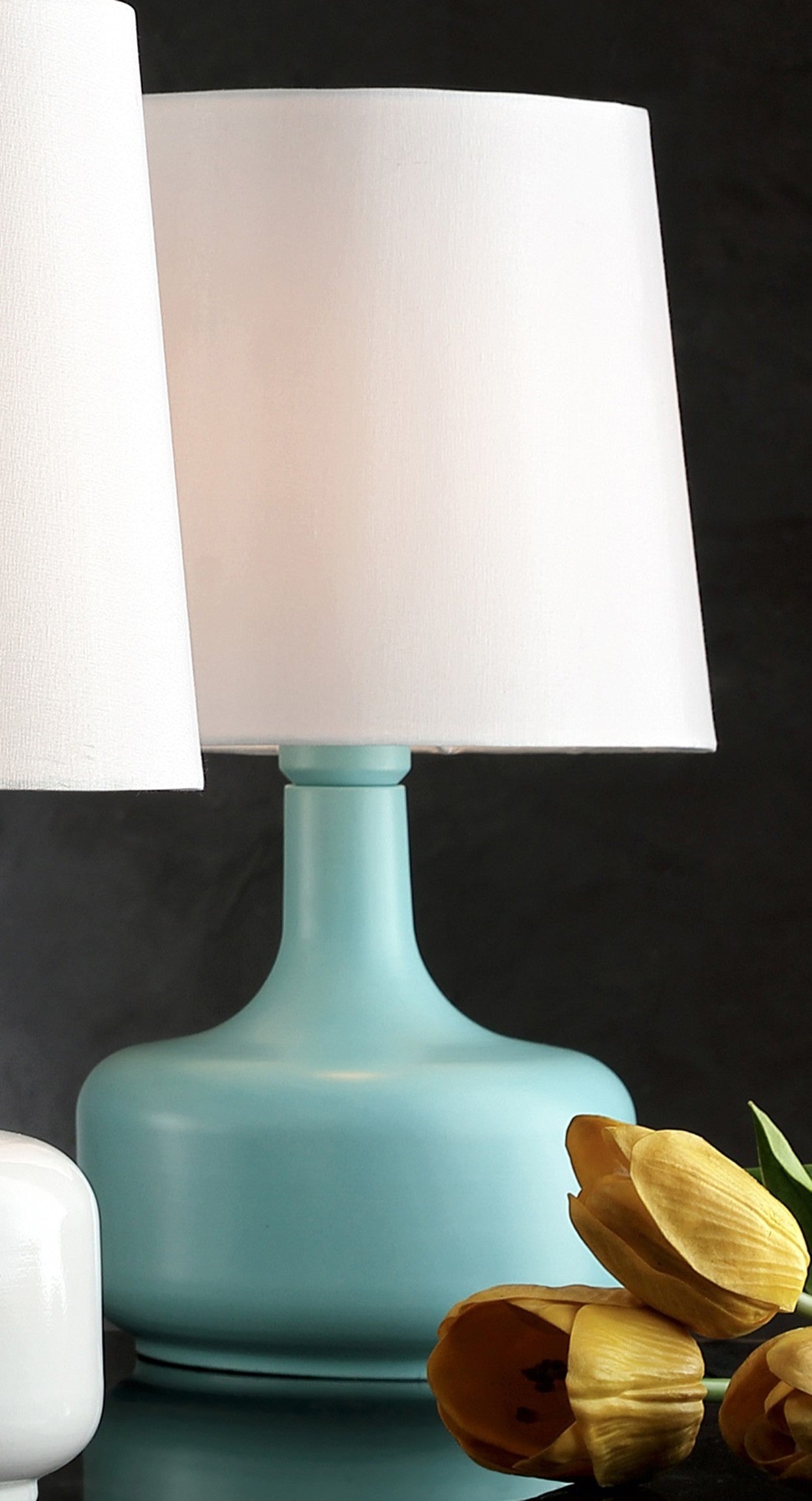 Modern Mint Green Table Lamp with Touch Switch By Homeroots | Table Lamps | Modishstore - 2
