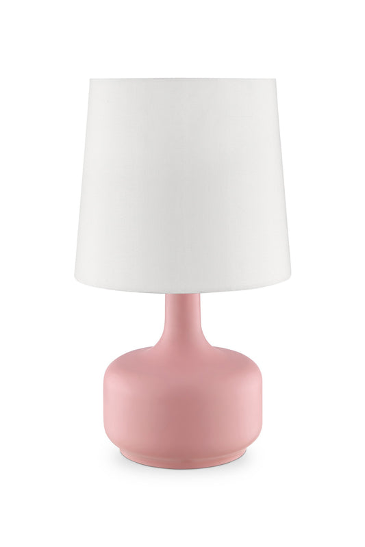 Modern Soft Pink Table Lamp with Touch Switch By Homeroots | Table Lamps | Modishstore