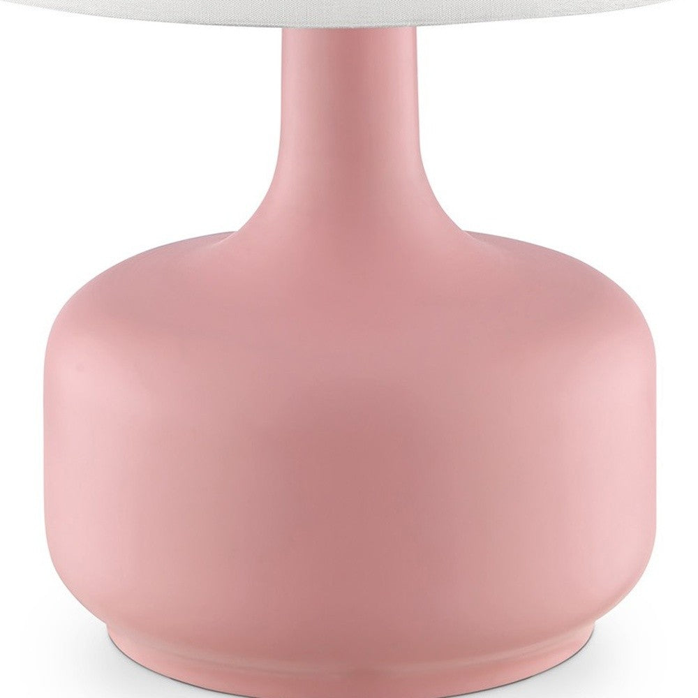 Modern Soft Pink Table Lamp with Touch Switch By Homeroots | Table Lamps | Modishstore - 4