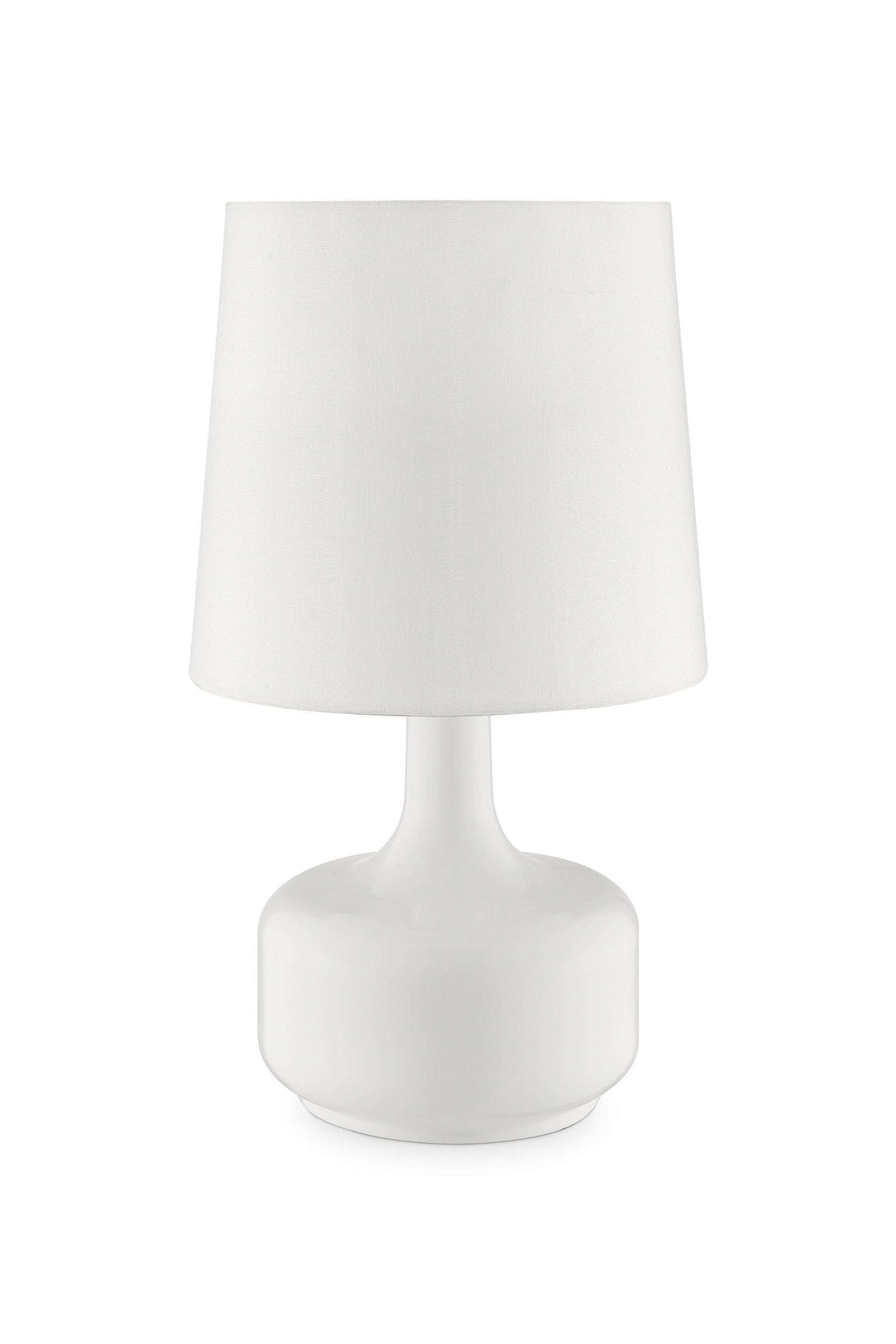 Modern Powder White Table Lamp with Touch Switch By Homeroots | Table Lamps | Modishstore - 2
