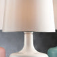 Modern Powder White Table Lamp with Touch Switch By Homeroots | Table Lamps | Modishstore - 2