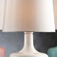 Modern Powder White Table Lamp with Touch Switch By Homeroots | Table Lamps | Modishstore