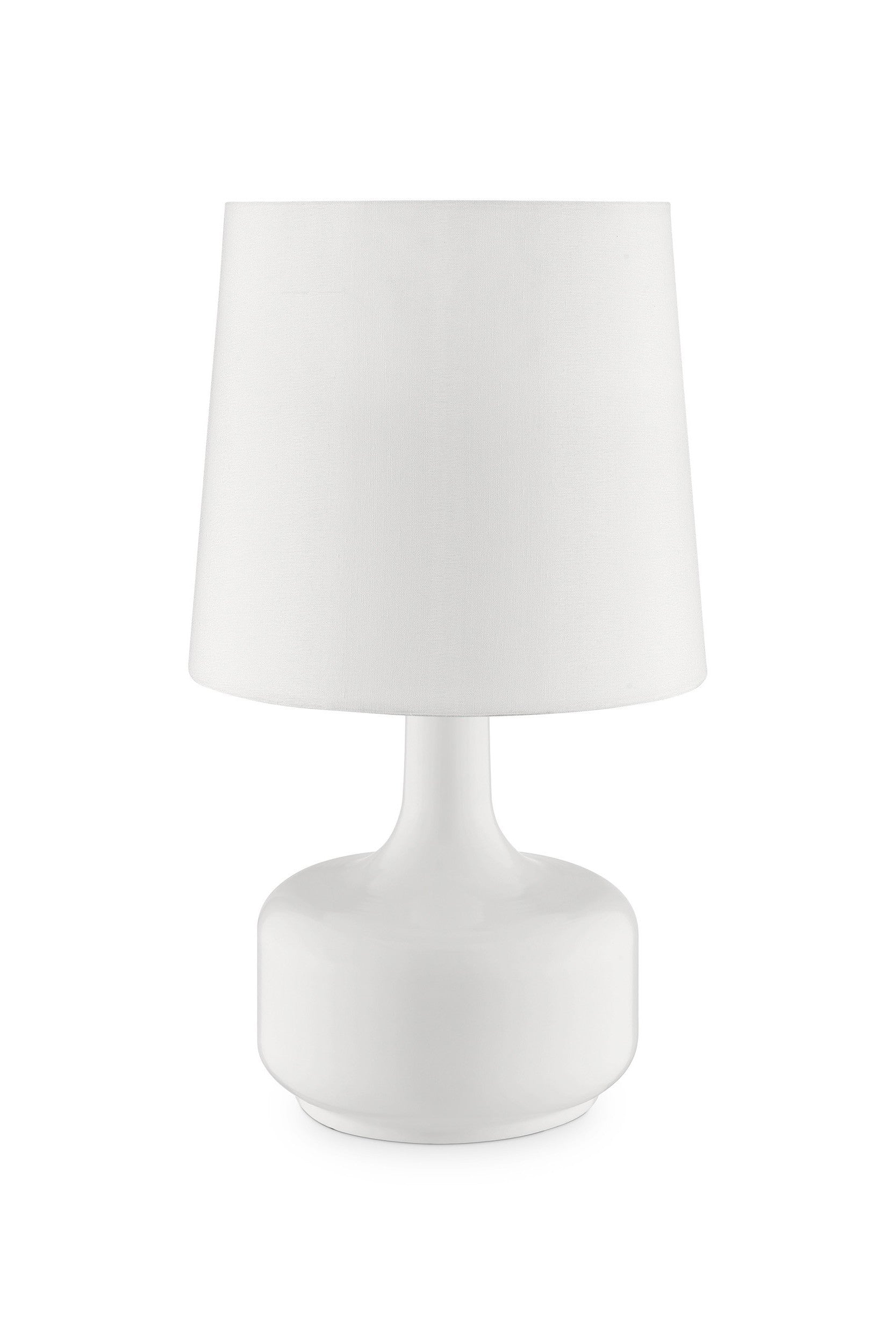 Modern Powder White Table Lamp with Touch Switch By Homeroots | Table Lamps | Modishstore - 3