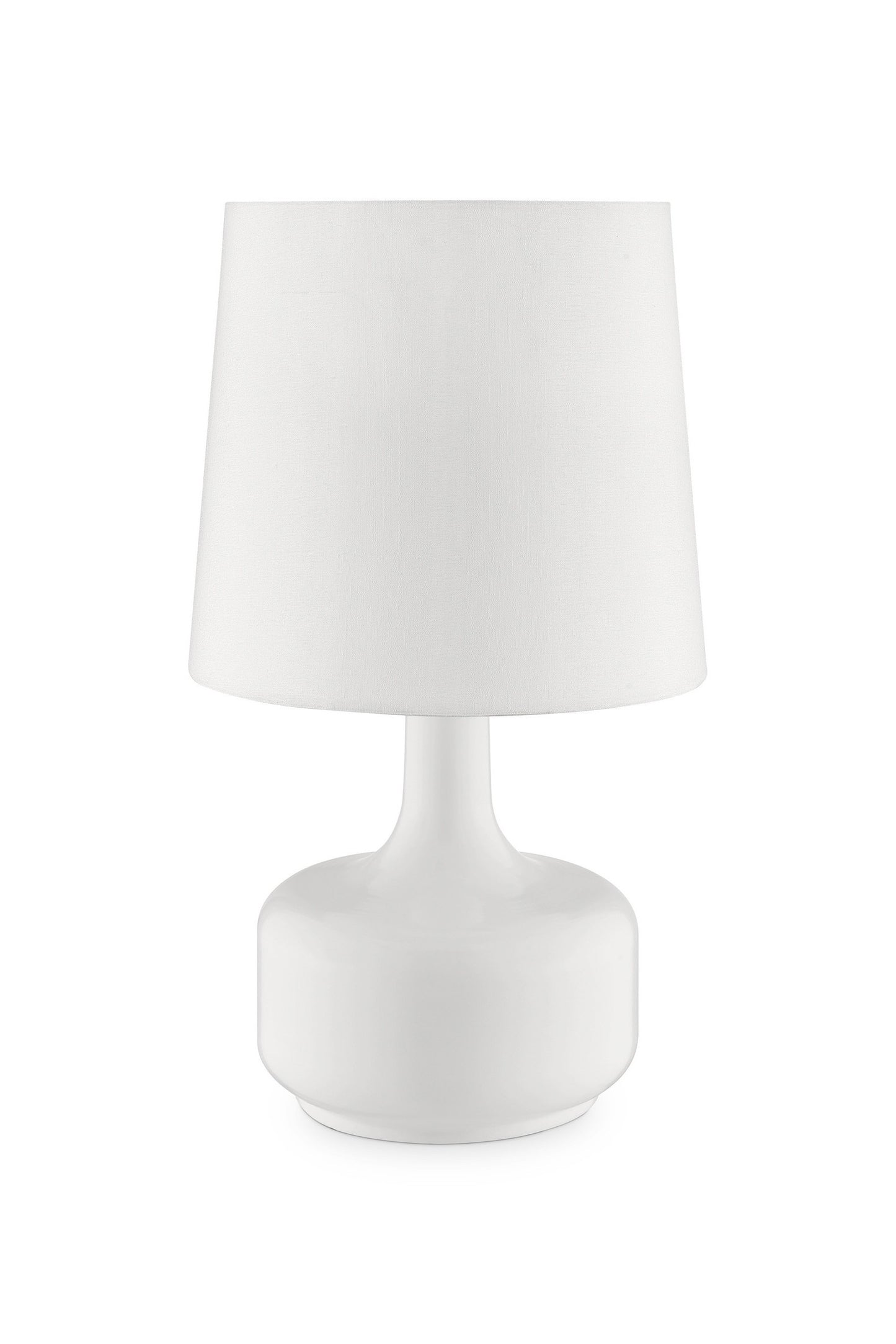 Modern Powder White Table Lamp with Touch Switch By Homeroots | Table Lamps | Modishstore - 3