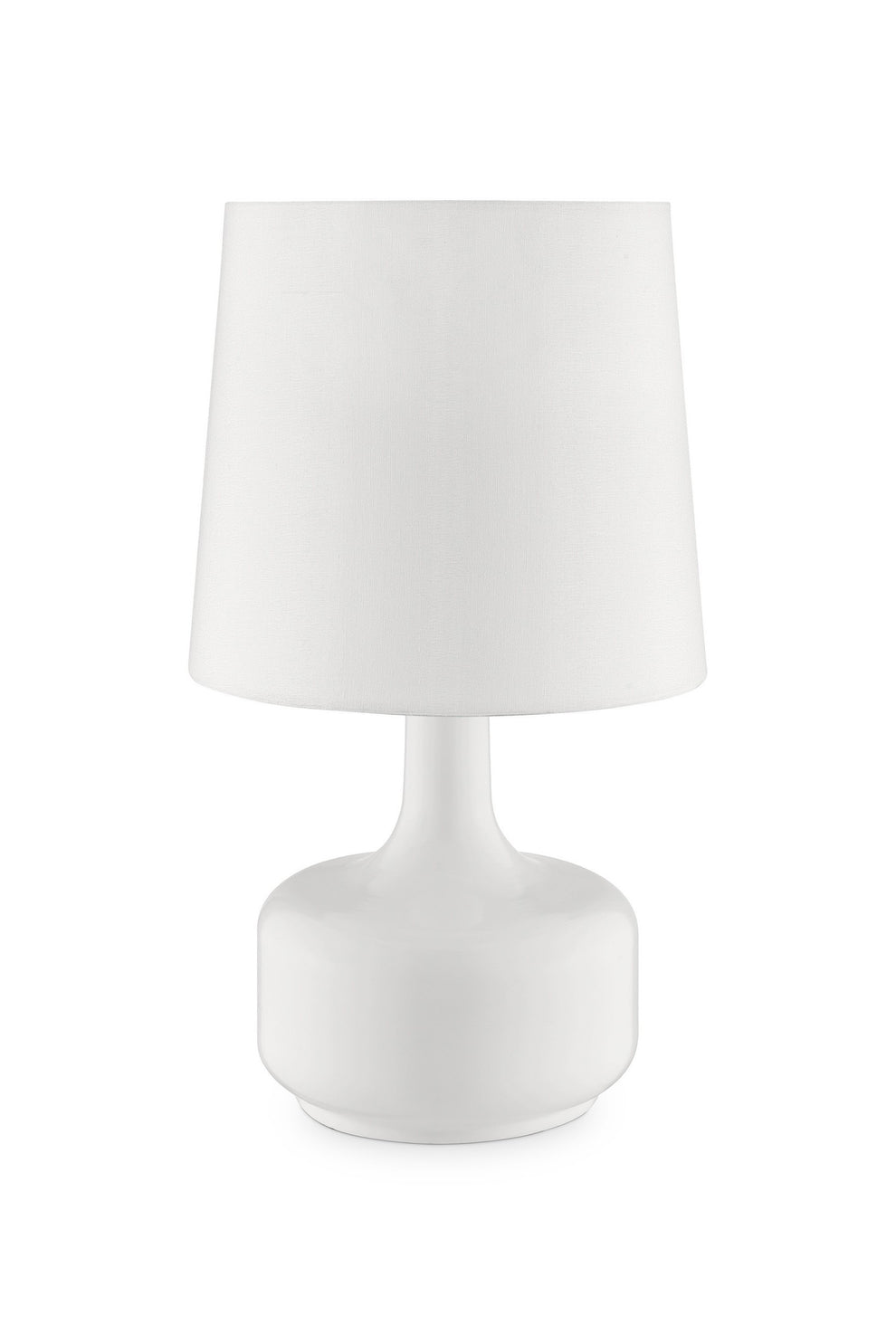 Modern Powder White Table Lamp with Touch Switch By Homeroots | Table Lamps | Modishstore - 3