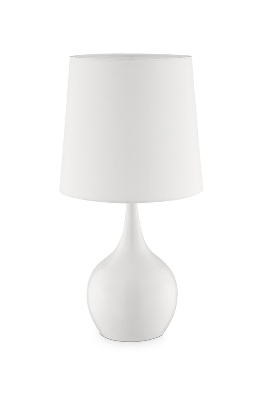 Minimalist White Table Lamp with Touch Switch By Homeroots | Table Lamps | Modishstore