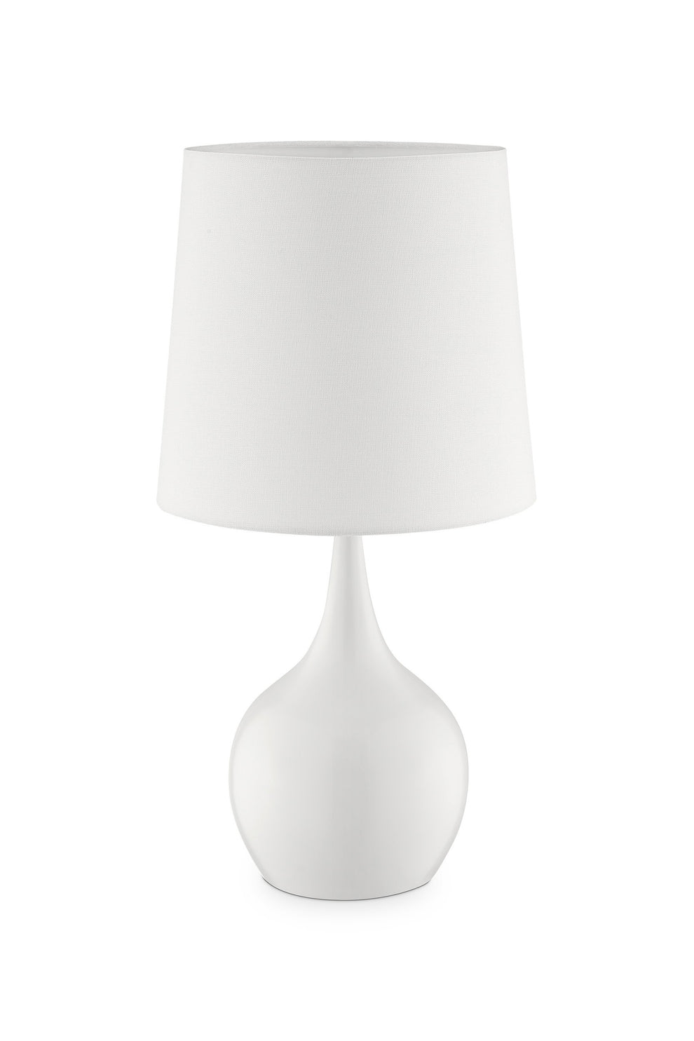 Minimalist White Table Lamp with Touch Switch By Homeroots | Table Lamps | Modishstore - 2