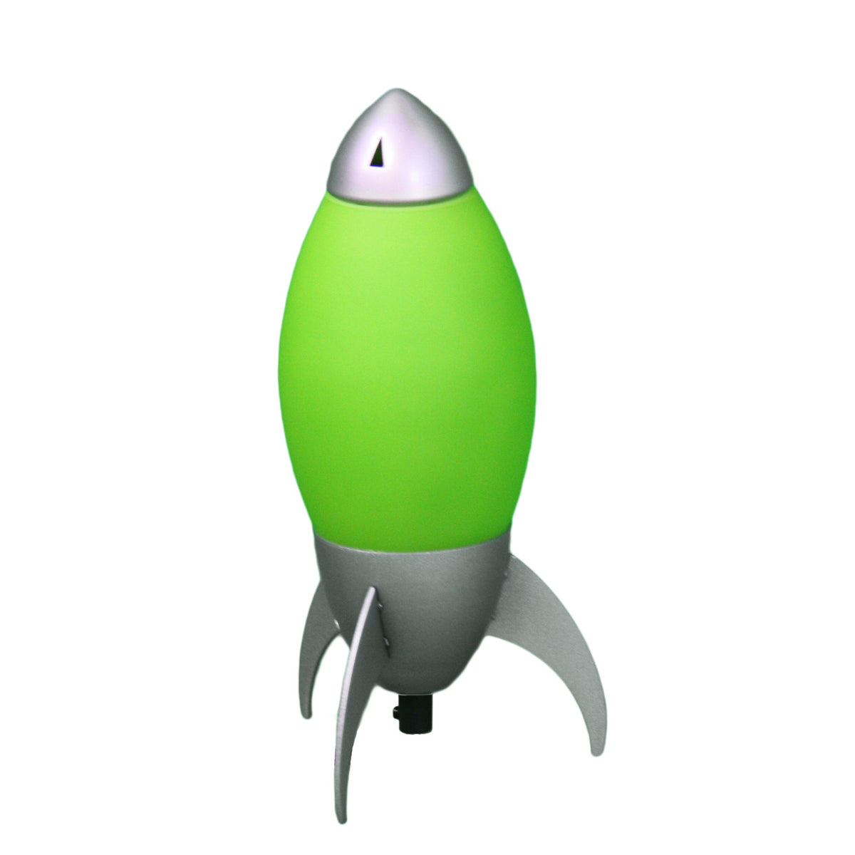 Green and Silver Rocket Shaped Table Lamp By Homeroots | Table Lamps | Modishstore