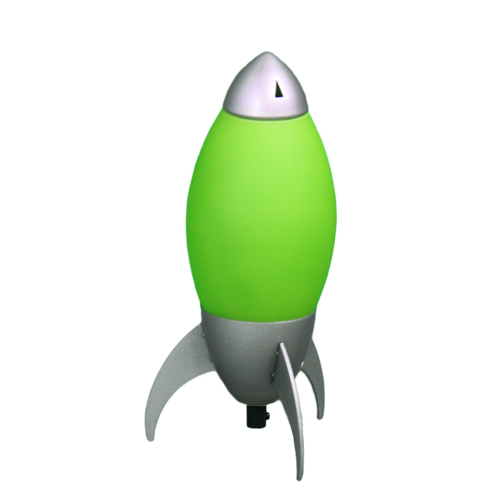 Green and Silver Rocket Shaped Table Lamp By Homeroots | Table Lamps | Modishstore - 2