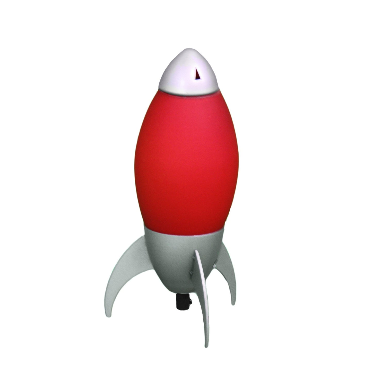 Red and Silver Rocket Shaped Table Lamp By Homeroots | Table Lamps | Modishstore - 2
